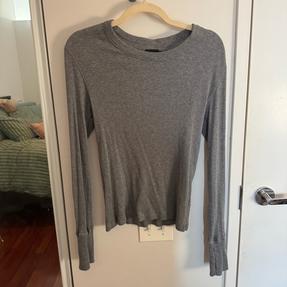 BANDIER WSLY Tops Wesley Rivington Ribbed Long Sleeve - Picture 2 of 6